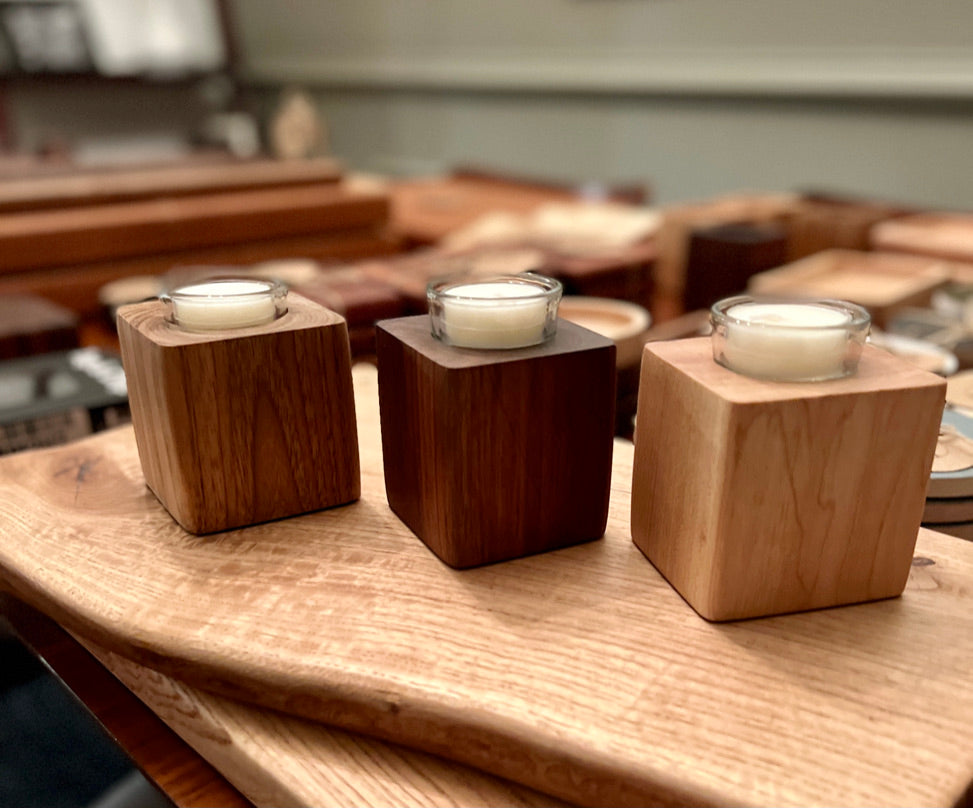 Wooden Tealight Holders