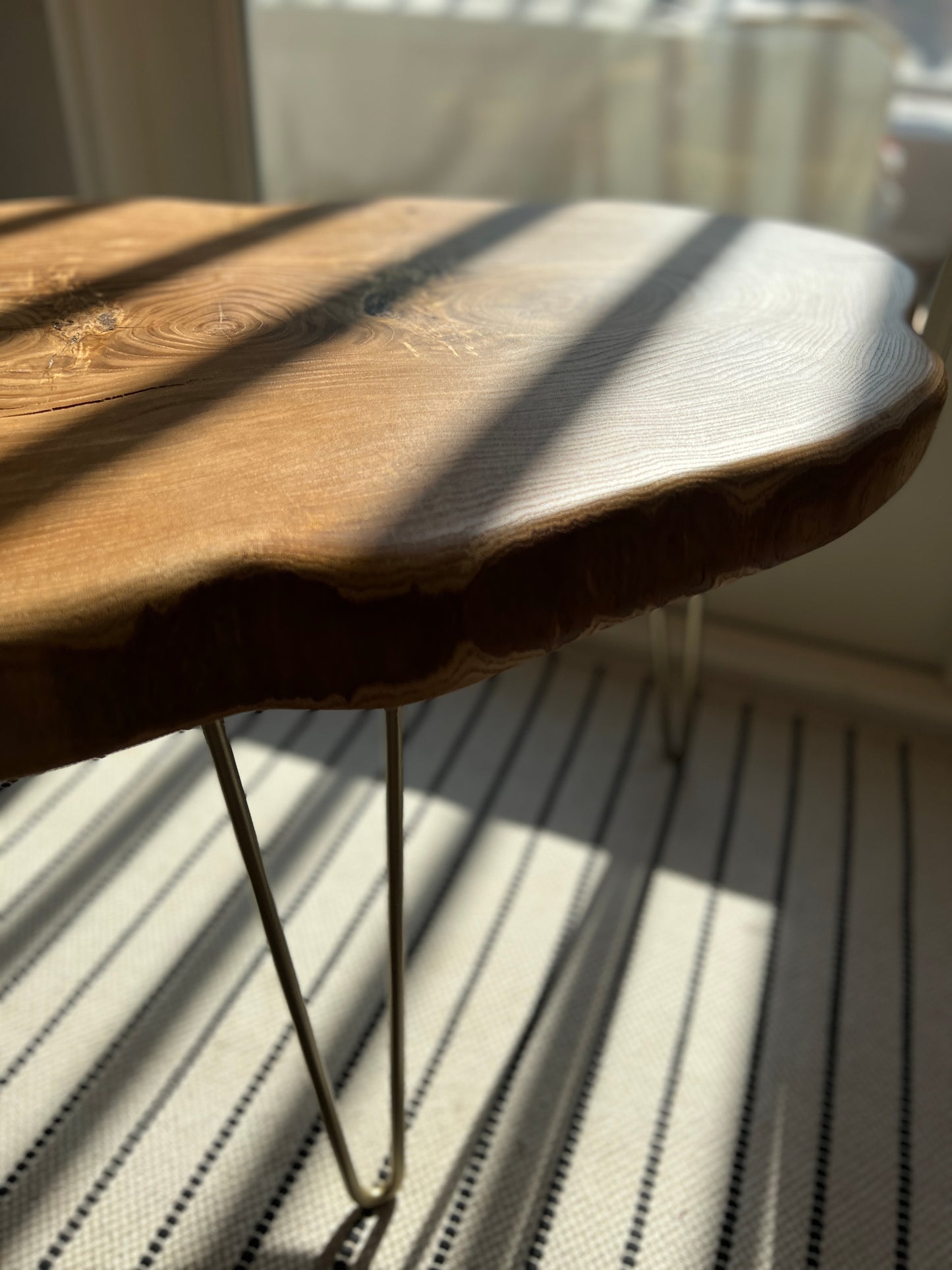 Handcrafted Chestnut Oak Side Tables